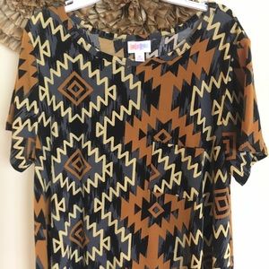 Carley Dress Southwest shift neutral colors